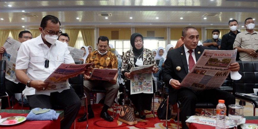 Kampanye Gerakan Membaca Koran, Gubsu: Koran Harus Beradaptasi Dengan Zaman