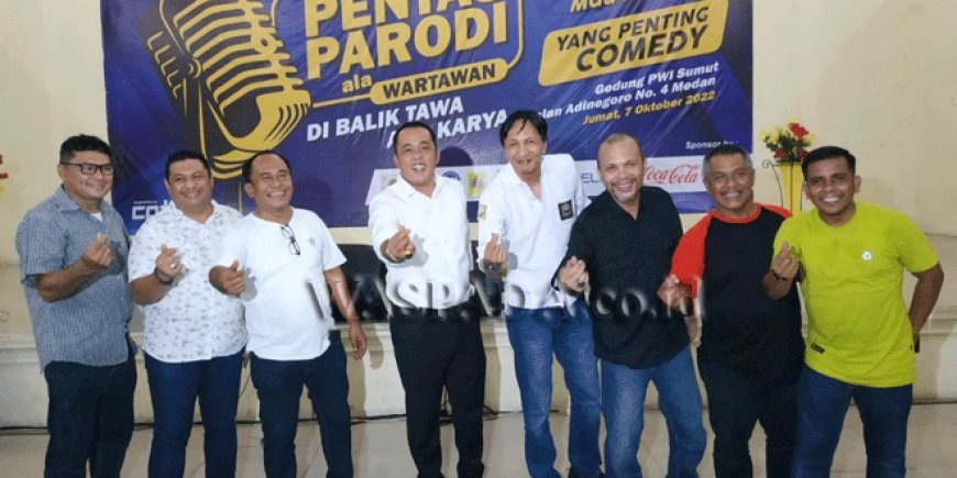 Pentas Parodi Ala Wartawan PWI Sumut Benar-benar Menghibur